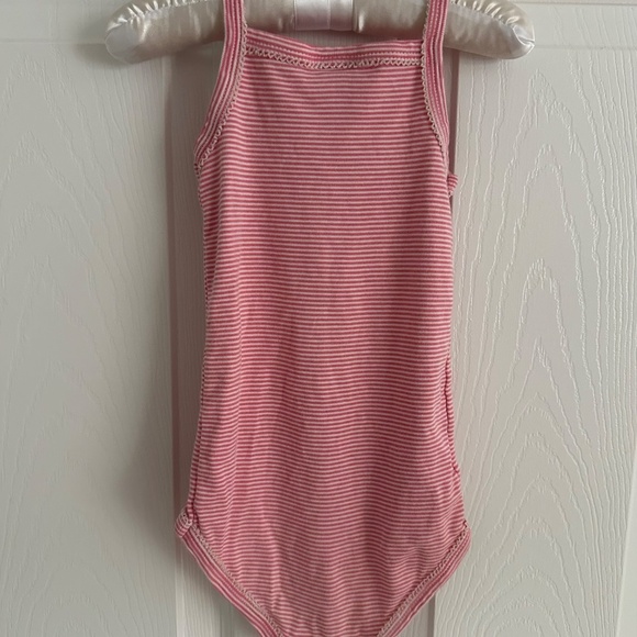Petit Bateau Pink Body Suit Spaghetti Straps Tank Top for Baby Girl 24 months - Picture 3 of 4
